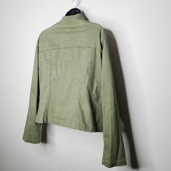 Cache Creek Vintage Olive Lightweight Racer Jacket - Picture 5 of 7